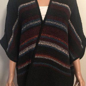 Forever 21 striped poncho / shrug